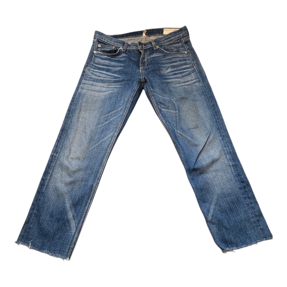 Rag & Bone Blue THR DRE Straight Leg Jeans Sz 27